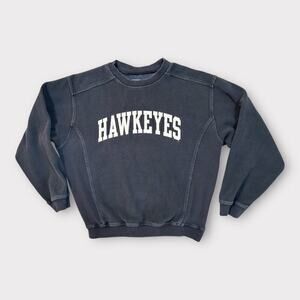Vintage Gear for Sports Iowa Hawkeyes Women's Spellout Script Sweatshirt black S